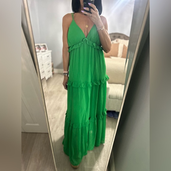 Flying Tomato Vibrant Green Strappy Maxi Dress - Picture 4 of 10